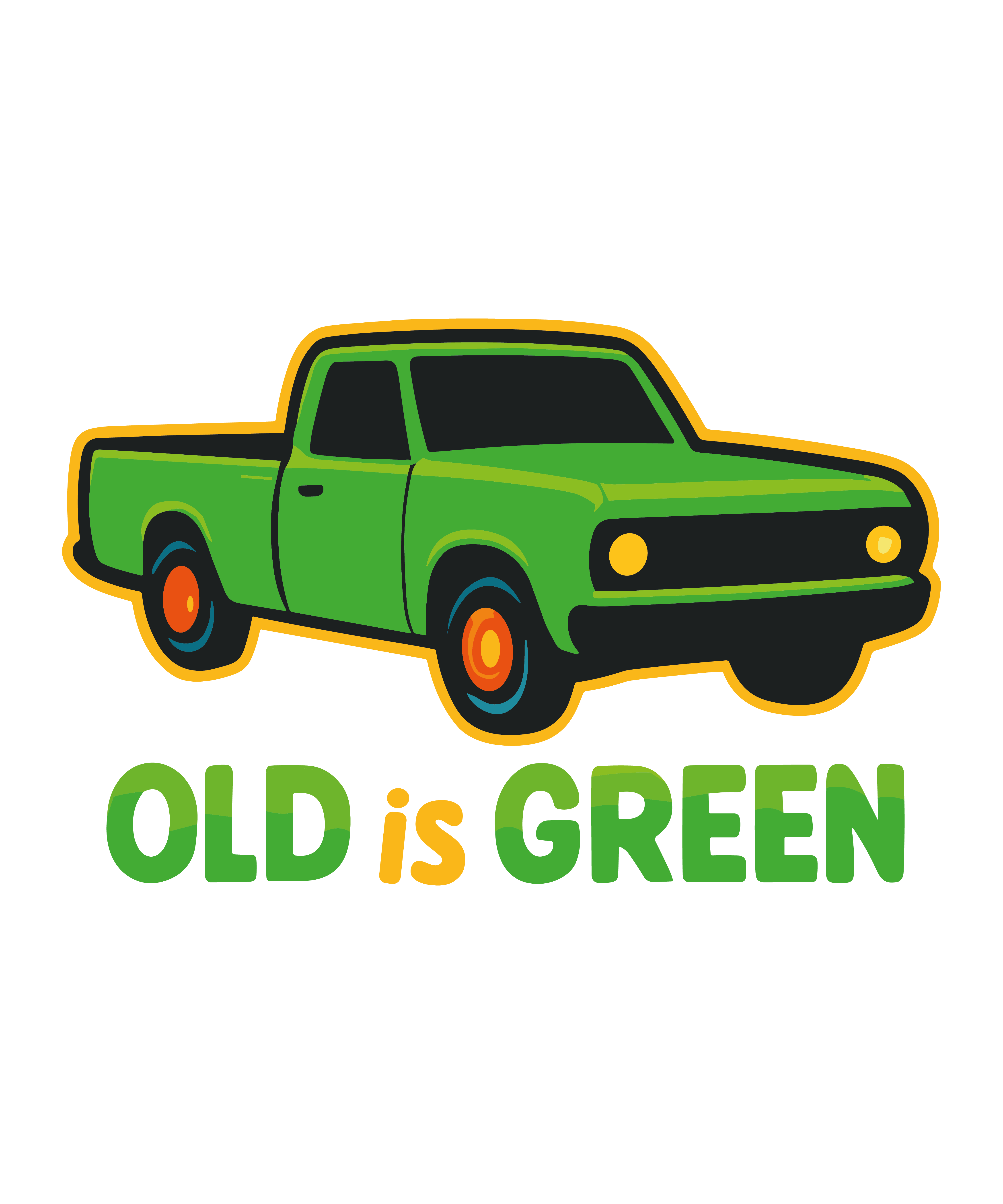 Old Truck Green Power
